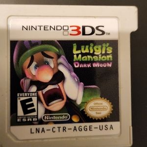 Luigi Mansion Dark Moon 3ds game